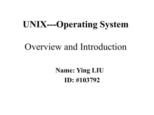 UNIX---Operating System