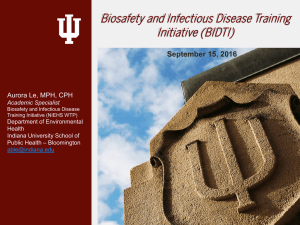 Biosafety and Infectious Disease Training Initiative