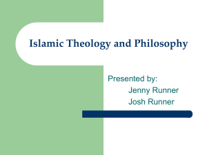 Islamic Theology and Philosophy