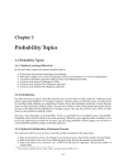 Probability Topics