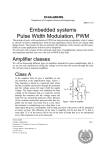 Embedded systems Pulse Width Modulation, PWM