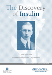 The Discovery of Insulin - A History of the Greenslopes Hospital