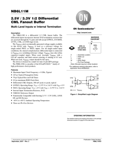NB6L11M 2.5V / 3.3V 1:2 Differential CML Fanout Buffer