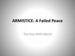 ARMISTICE: A Failed Peace