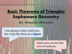 Basic Theorems of Triangles