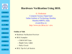 Hardware Verification Using HOL