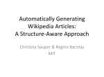 A Structure-Aware Approach for Producing Informative Overview