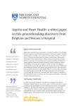 Aspirin and Heart Health - Brigham and Women`s Hospital