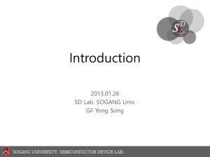 sogang university sogang university. semiconductor device lab.