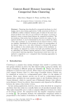 Context-Based Distance Learning for Categorical Data Clustering