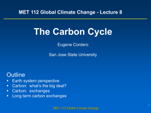 The Carbon Cycle - San Jose State University