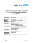 operational policy and procedures - London North West Healthcare