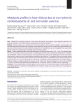 Metabolic profiles in heart failure due to non