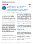 Medical Adhesives and Patient Safety: State of the Science