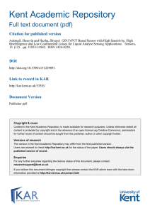 PCF Based Sensor with High Sensitivity, High