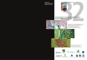 sourcebook on remote sensing and biodiversity indicators