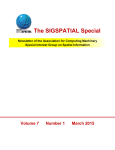 The SIGSPATIAL Special