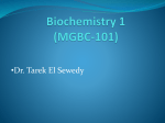 Biochemistry 1 (BASIC-106)
