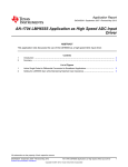 AN-1704 LMH6555 Application as High Speed ADC Input Driver