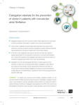 Dabigatran etexilate for the prevention of stroke in patients with