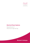 Electrical Power Systems Department of Electrical Engineering