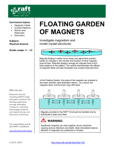 Floating Garden of Magnets