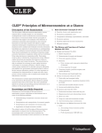 CLEP® Principles of Microeconomics