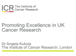 Dr Angela Kukula, Director of Enterprise, Institute of Cancer Research