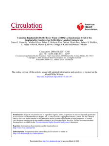 Canadian Implantable Defibrillator Study (CIDS)