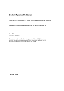 Oracle Migration Workbench Reference Guide for Microsoft SQL