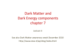 Dark Matter and Dark Energy components chapter 7