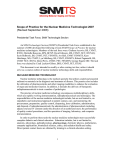 Scope of Practice for the Nuclear Medicine Technologist 2007