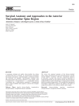 Surgical Anatomy and Approaches to the Anterior Thoracolumbar