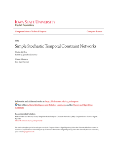 Simple Stochastic Temporal Constraint Networks