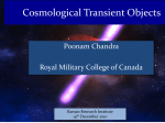 Cosmological Transient Objects