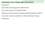 chapter 12 International trade organizations