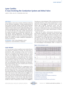 Lyme Carditis: A Case Involving the Conduction System and Mitral