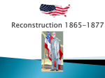 Reconstruction 1865-1877 - pams