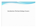 Introduction: The basic biology of cancer