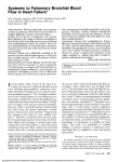 Systemic to Pulmonary Bronchial Blood Flow in Heart Failure*