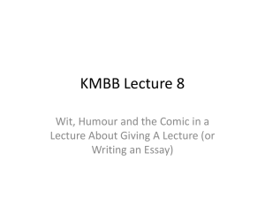 KMBB Lecture 8