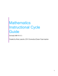 Mathematics Instructional Cycle Guide