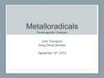 Metalloradicals