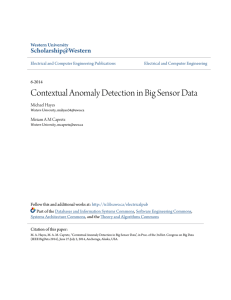 Contextual Anomaly Detection in Big Sensor Data