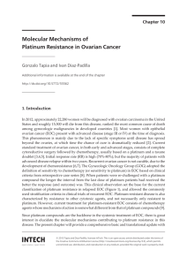 Molecular Mechanisms of Platinum Resistance in Ovarian