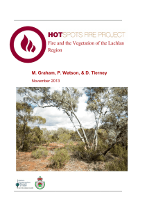 Fire and the Vegetation of the Lachlan Region