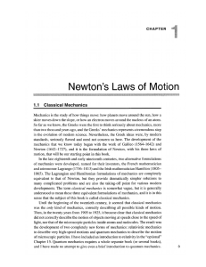 Newton`s Laws of. Motion