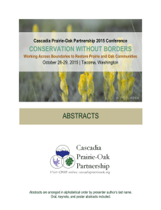 abstracts - Cascadia Prairie Oak Partnership