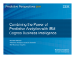 Combining the Power of Predictive Analytics with IBM Cognos