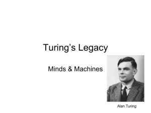 TuringLegacy2012 - Cognitive Science Department